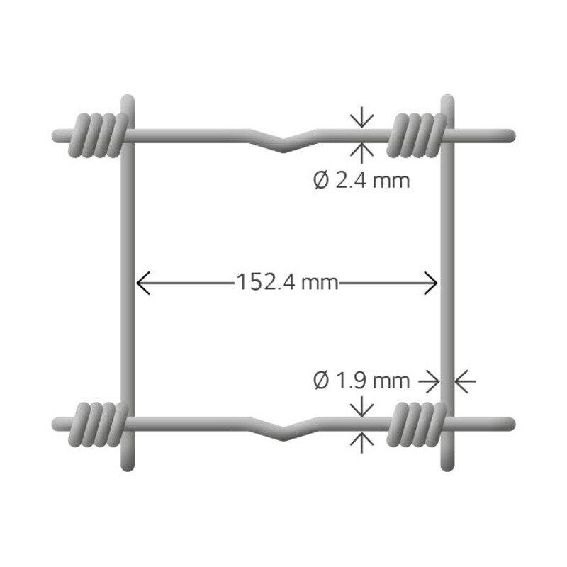 ARCELORMITTAL Netting 200-22-15 2,4/1,9 mm C2 50 meter | BondeKompaniet