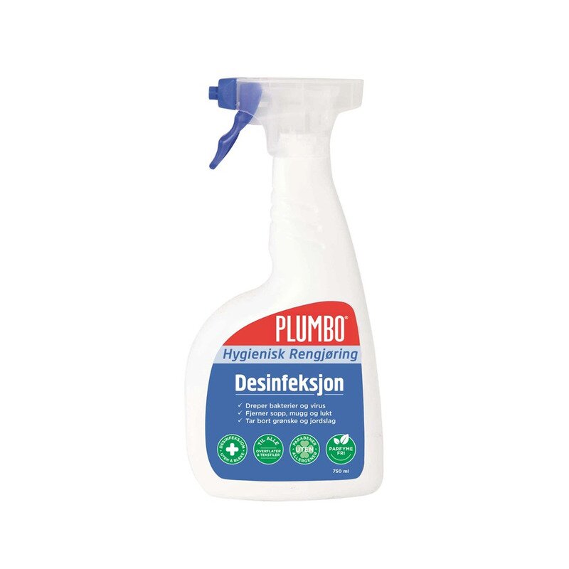 PLUMBO Rengjøringsspray Desinfeksjon 750 ml | BondeKompaniet