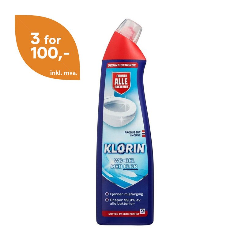 Klor WC-gel 750 ml | BondeKompaniet