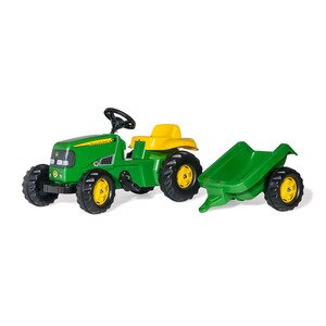 John Deere 7R 350 Traktor mit Frontlader und Anhänger - Bruder 3155