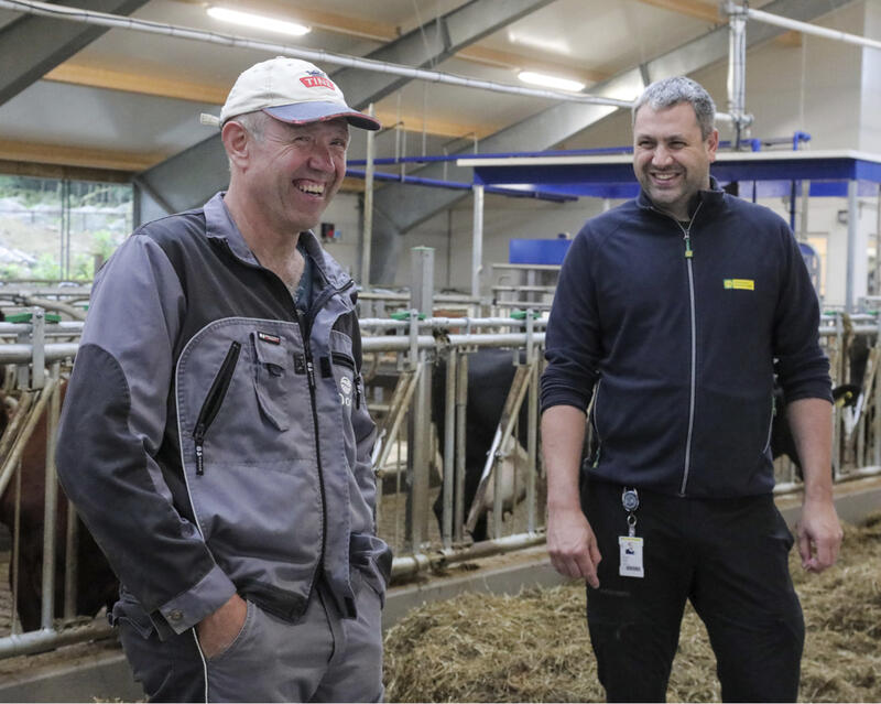 F.V. Jone Lende og Thomas Brådli salgskonsulent I-mek.
