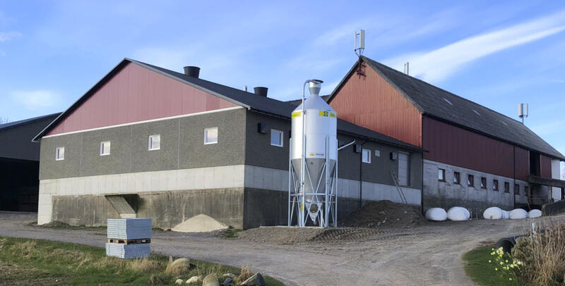 Nytt påbygg løsdriftsfjøs på Nærbø hos Sofie Nærland og Kasper Kløvjan. 