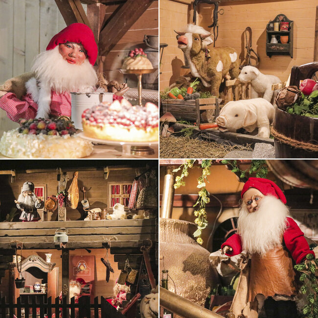 Her er noe av juleutstillingen fra Hunderfossens juleutstilling.